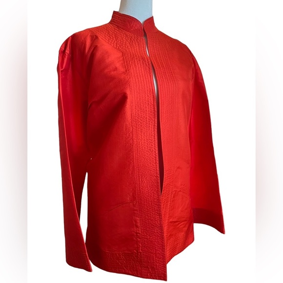 Elegant Red Women's Jacket - Picture 1 of 14